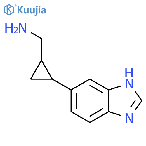 2-(1H-1,3-benzodiazol-5-yl)cyclopropylmethanamine structure