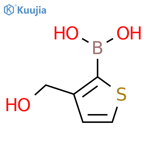 (3-(Hydroxymethyl)thiophen-2-yl)boronic acid structure