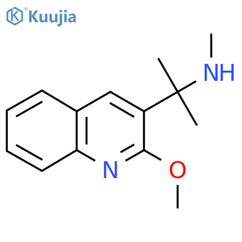 2-(2-methoxyquinolin-3-yl)propan-2-yl(methyl)amine structure