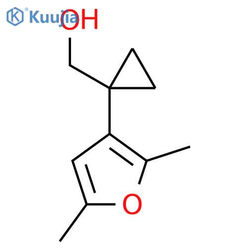 1-(2,5-dimethylfuran-3-yl)cyclopropylmethanol structure