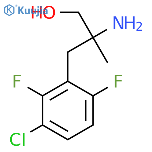 2-amino-3-(3-chloro-2,6-difluorophenyl)-2-methylpropan-1-ol structure