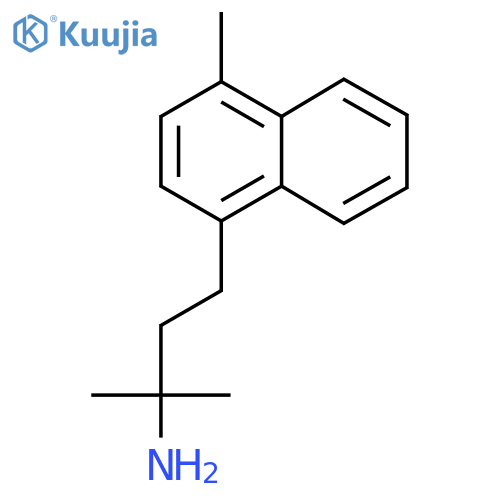 2-methyl-4-(4-methylnaphthalen-1-yl)butan-2-amine structure