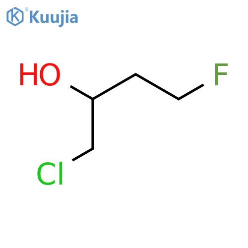 1-chloro-4-fluorobutan-2-ol structure