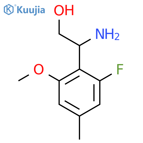 2-amino-2-(2-fluoro-6-methoxy-4-methylphenyl)ethan-1-ol structure
