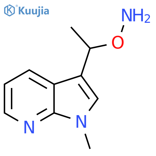 O-(1-{1-methyl-1H-pyrrolo2,3-bpyridin-3-yl}ethyl)hydroxylamine structure