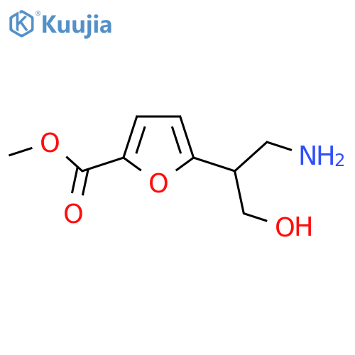 methyl 5-(1-amino-3-hydroxypropan-2-yl)furan-2-carboxylate structure