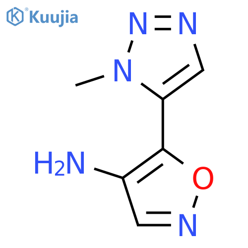 5-(1-methyl-1H-1,2,3-triazol-5-yl)-1,2-oxazol-4-amine structure