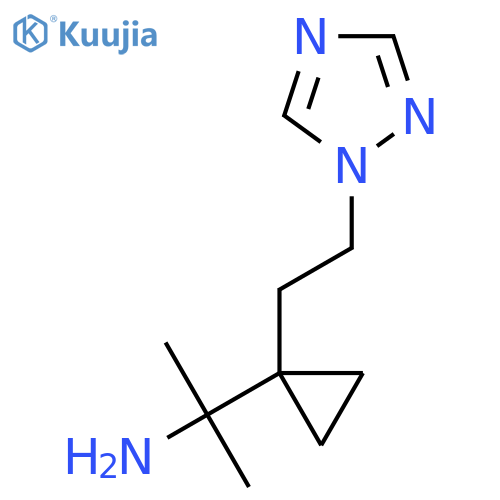 2-{1-2-(1H-1,2,4-triazol-1-yl)ethylcyclopropyl}propan-2-amine structure