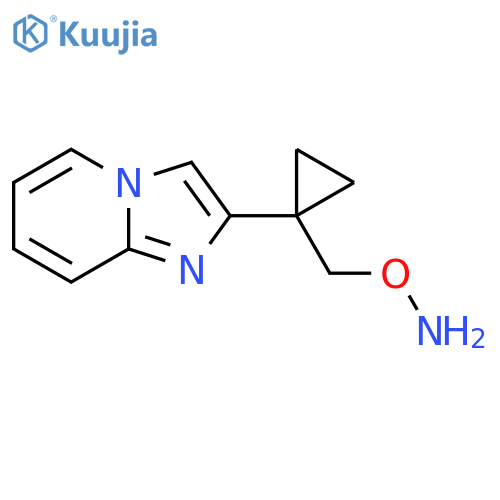 O-(1-{imidazo1,2-apyridin-2-yl}cyclopropyl)methylhydroxylamine structure