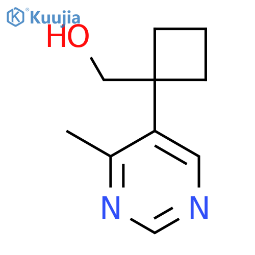 1-(4-methylpyrimidin-5-yl)cyclobutylmethanol structure