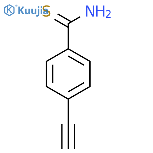 4-ethynylbenzene-1-carbothioamide structure