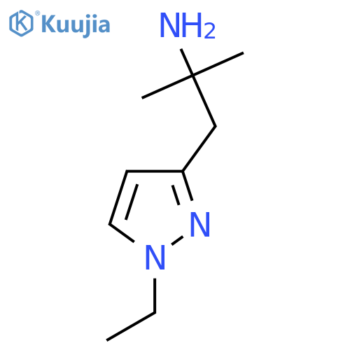 1-(1-ethyl-1H-pyrazol-3-yl)-2-methylpropan-2-amine structure