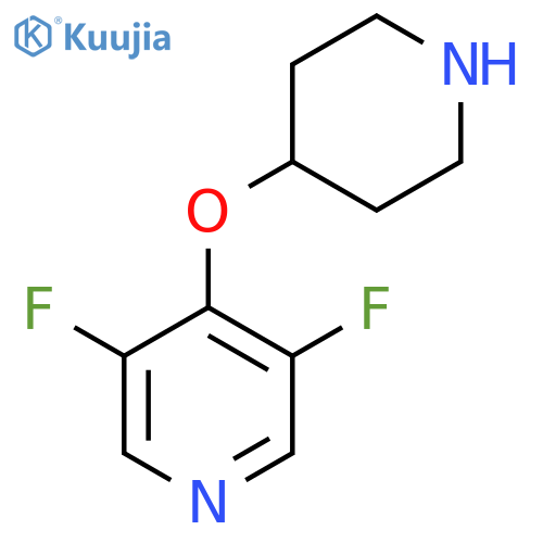 3,5-difluoro-4-(piperidin-4-yloxy)pyridine structure
