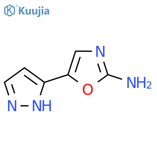5-(1H-pyrazol-3-yl)-1,3-oxazol-2-amine structure
