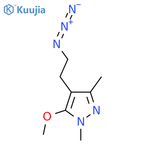 4-(2-azidoethyl)-5-methoxy-1,3-dimethyl-1H-pyrazole structure