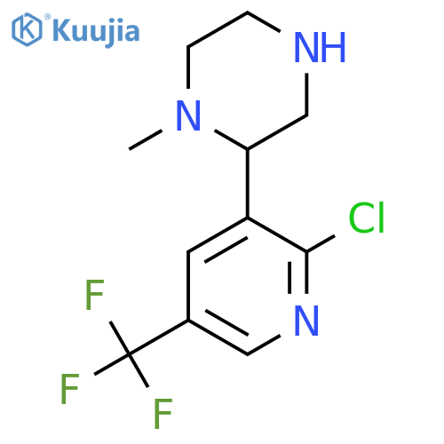 2-2-chloro-5-(trifluoromethyl)pyridin-3-yl-1-methylpiperazine structure
