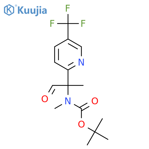 tert-butyl N-methyl-N-{1-oxo-2-5-(trifluoromethyl)pyridin-2-ylpropan-2-yl}carbamate structure