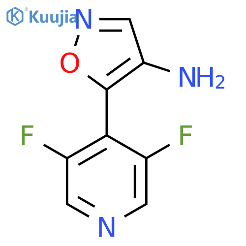 5-(3,5-difluoropyridin-4-yl)-1,2-oxazol-4-amine structure