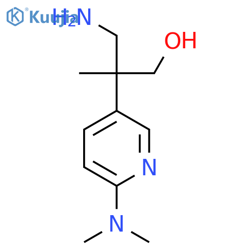 3-amino-2-6-(dimethylamino)pyridin-3-yl-2-methylpropan-1-ol structure