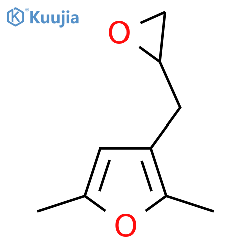 2,5-dimethyl-3-(oxiran-2-yl)methylfuran structure
