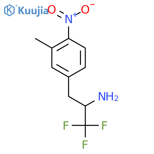1,1,1-trifluoro-3-(3-methyl-4-nitrophenyl)propan-2-amine structure