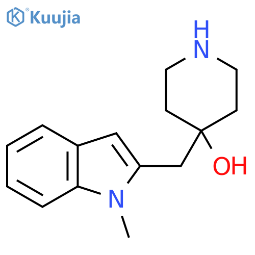 4-(1-methyl-1H-indol-2-yl)methylpiperidin-4-ol structure