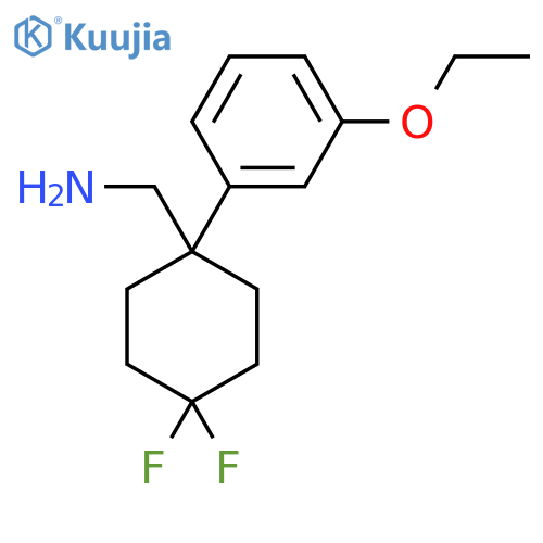 1-(3-ethoxyphenyl)-4,4-difluorocyclohexylmethanamine structure
