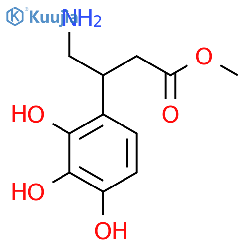 methyl 4-amino-3-(2,3,4-trihydroxyphenyl)butanoate structure