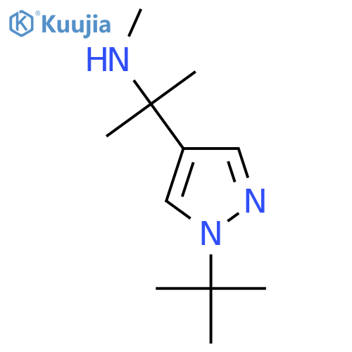 2-(1-tert-butyl-1H-pyrazol-4-yl)propan-2-yl(methyl)amine structure