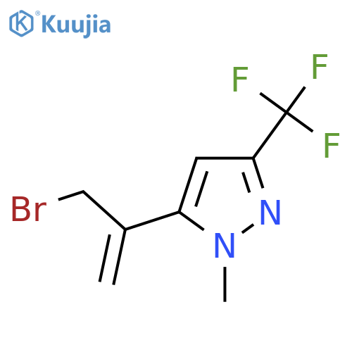 5-(3-bromoprop-1-en-2-yl)-1-methyl-3-(trifluoromethyl)-1H-pyrazole structure