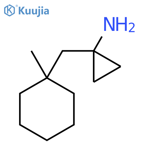 1-(1-methylcyclohexyl)methylcyclopropan-1-amine structure