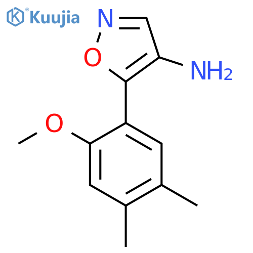 5-(2-methoxy-4,5-dimethylphenyl)-1,2-oxazol-4-amine structure