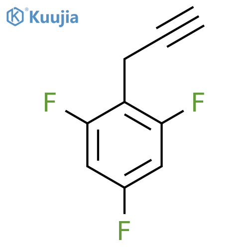 1,3,5-trifluoro-2-(prop-2-yn-1-yl)benzene structure