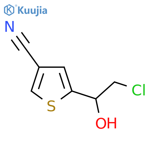 5-(2-Chloro-1-hydroxyethyl)thiophene-3-carbonitrile structure