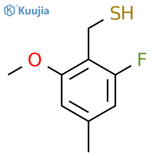 (2-fluoro-6-methoxy-4-methylphenyl)methanethiol structure