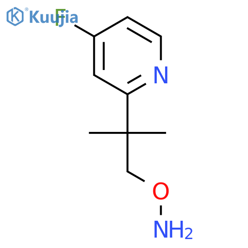 O-2-(4-fluoropyridin-2-yl)-2-methylpropylhydroxylamine structure