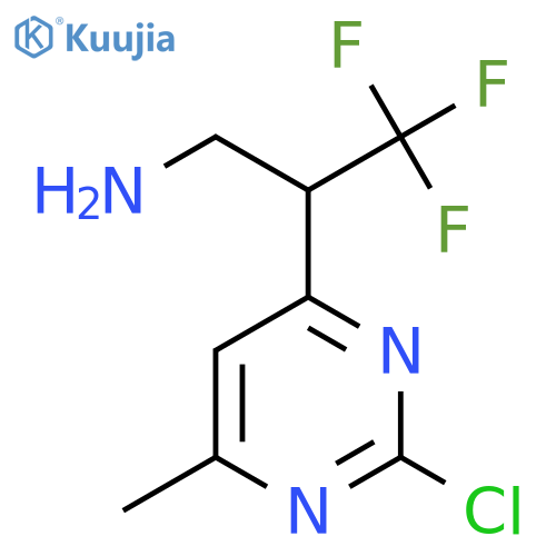 2-(2-chloro-6-methylpyrimidin-4-yl)-3,3,3-trifluoropropan-1-amine structure