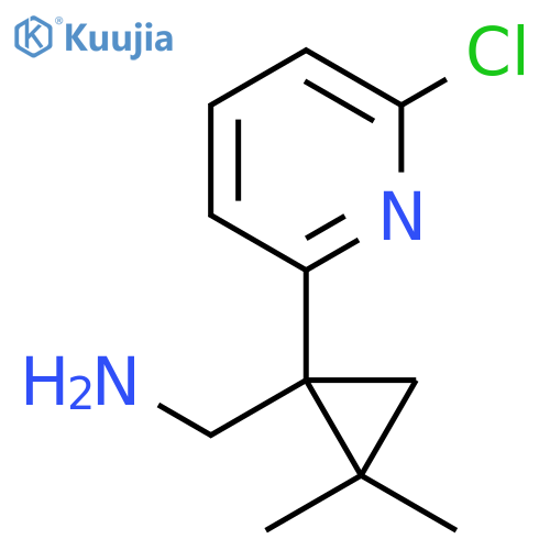 1-(6-chloropyridin-2-yl)-2,2-dimethylcyclopropylmethanamine structure