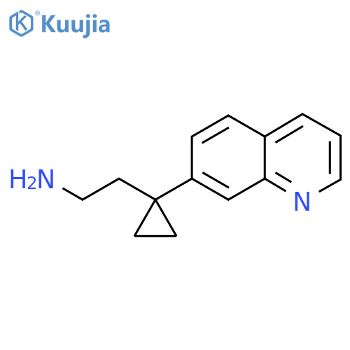 2-1-(quinolin-7-yl)cyclopropylethan-1-amine structure