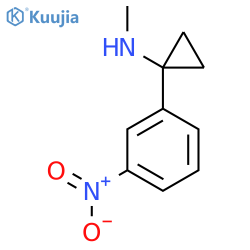 N-methyl-1-(3-nitrophenyl)cyclopropan-1-amine structure