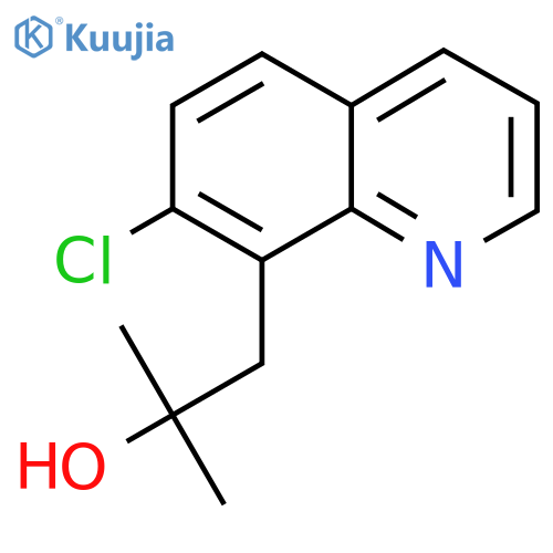 1-(7-chloroquinolin-8-yl)-2-methylpropan-2-ol structure