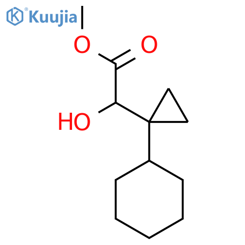 methyl 2-(1-cyclohexylcyclopropyl)-2-hydroxyacetate structure