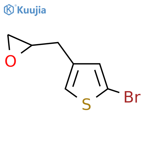 2-(5-bromothiophen-3-yl)methyloxirane structure