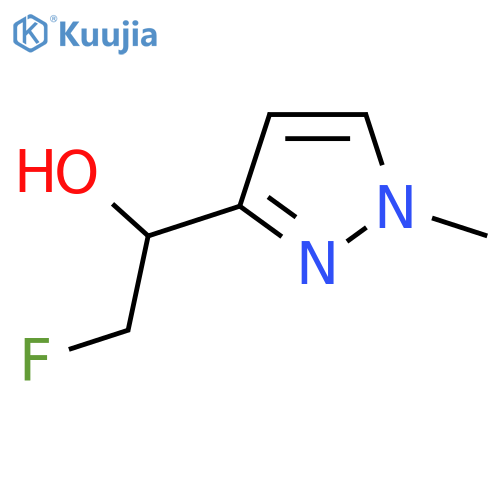 2-fluoro-1-(1-methyl-1H-pyrazol-3-yl)ethan-1-ol structure