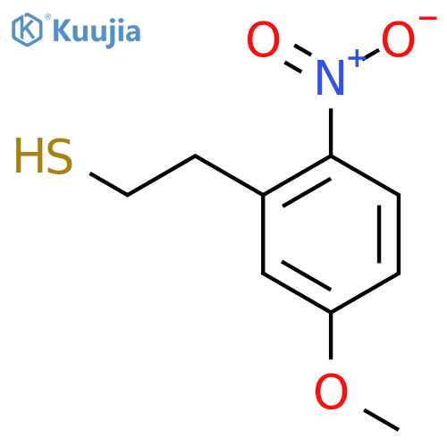 2-(5-methoxy-2-nitrophenyl)ethane-1-thiol structure