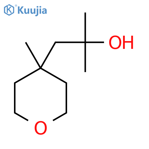 2-methyl-1-(4-methyloxan-4-yl)propan-2-ol structure