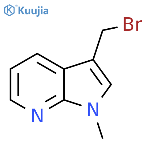 3-(bromomethyl)-1-methyl-1H-pyrrolo2,3-bpyridine structure