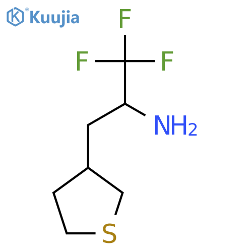 1,1,1-trifluoro-3-(thiolan-3-yl)propan-2-amine structure