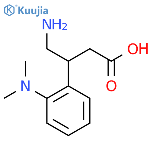 4-amino-3-2-(dimethylamino)phenylbutanoic acid structure