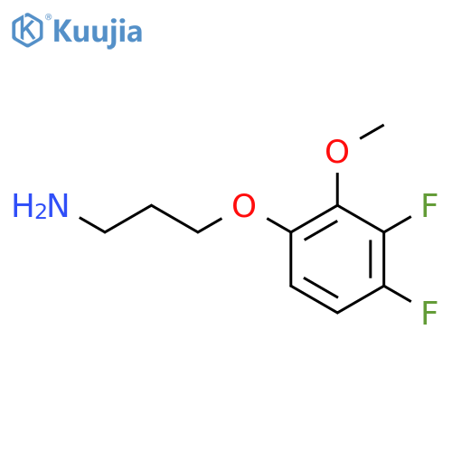 3-(3,4-difluoro-2-methoxyphenoxy)propan-1-amine structure